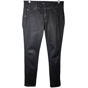 Hudson Jeans Collin Skinny Black Denim Flap Pockets Women's Size 27